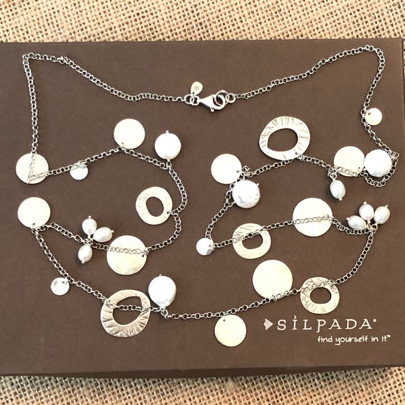 Silpada Jewelry - Silpada Pearl of a Girl Long 925 Sterling Necklace